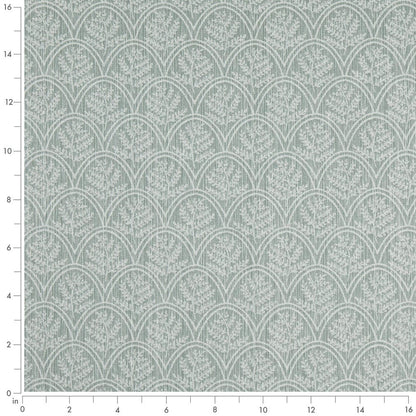 D4782 Abstract & Geometric,Leaves,Small Scale Trellis Breeze Aqua & Teal Charlotte Fabrics