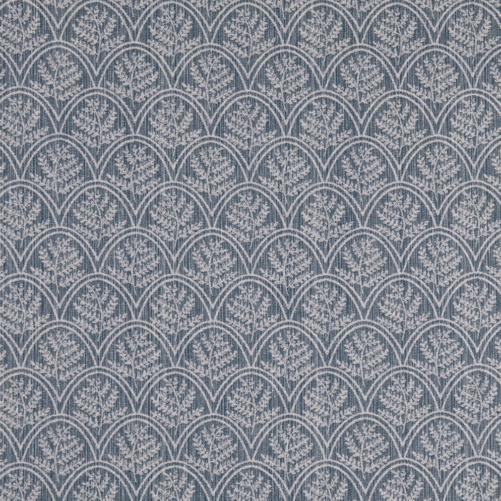 D4784 Abstract & Geometric,Leaves,Small Scale Trellis Sky Blue Charlotte Fabrics