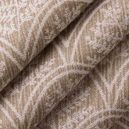 D4785 Abstract & Geometric,Leaves,Small Scale Trellis Fawn Beige & Taupe Charlotte Fabrics
