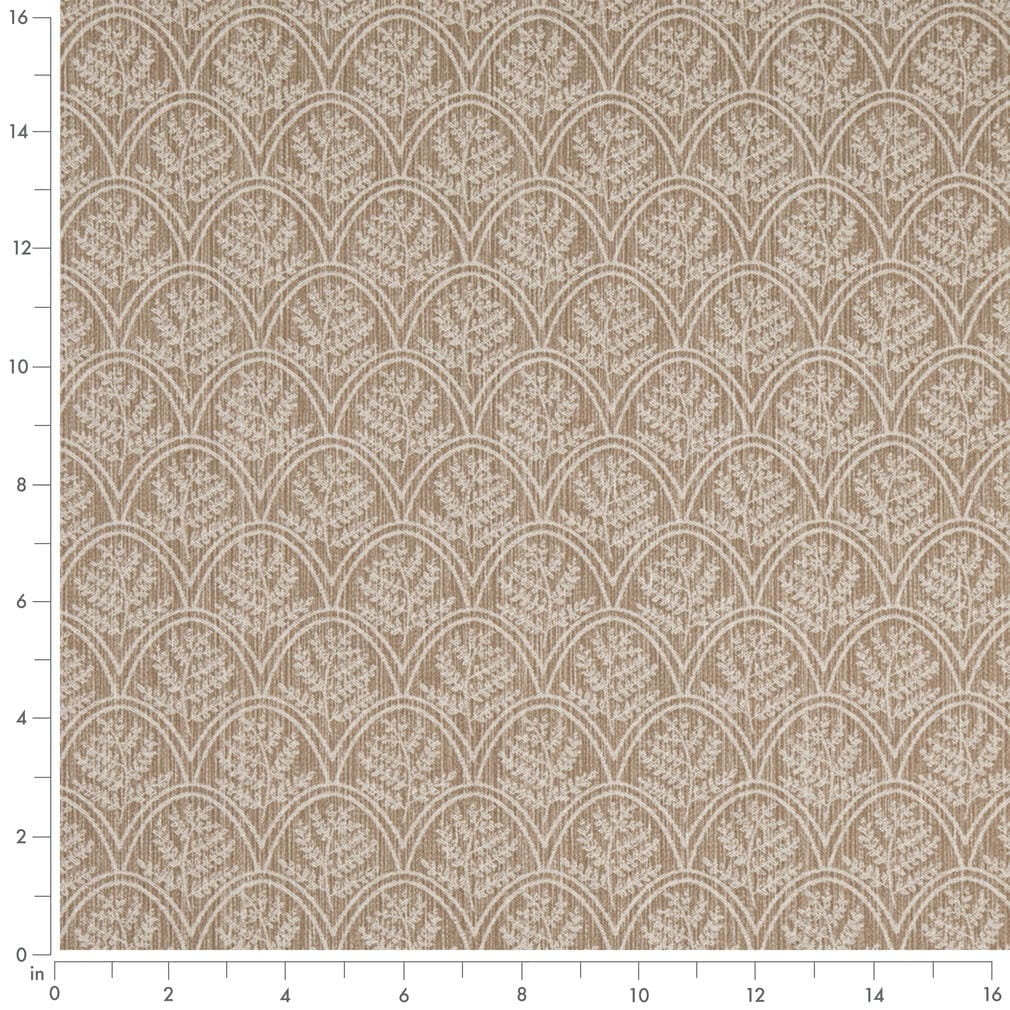 D4785 Abstract & Geometric,Leaves,Small Scale Trellis Fawn Beige & Taupe Charlotte Fabrics