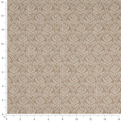 D4785 Abstract & Geometric,Leaves,Small Scale Trellis Fawn Beige & Taupe Charlotte Fabrics