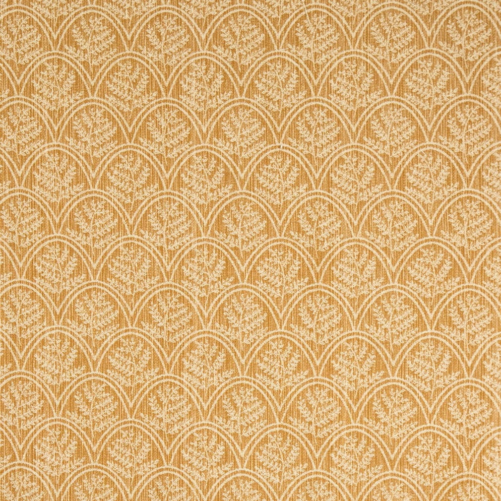 D4786 Abstract & Geometric,Leaves,Small Scale Trellis Amber Gold & Yellow Charlotte Fabrics