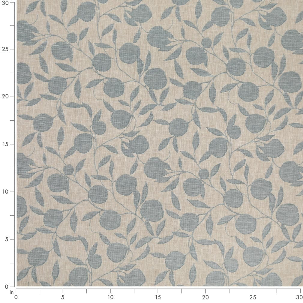 D4790 Leaves Orchard Sky Blue Charlotte Fabrics