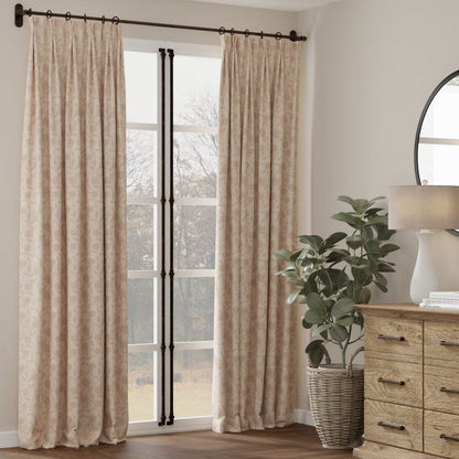 D4791 Leaves Orchard Fawn Beige & Taupe Charlotte Fabrics