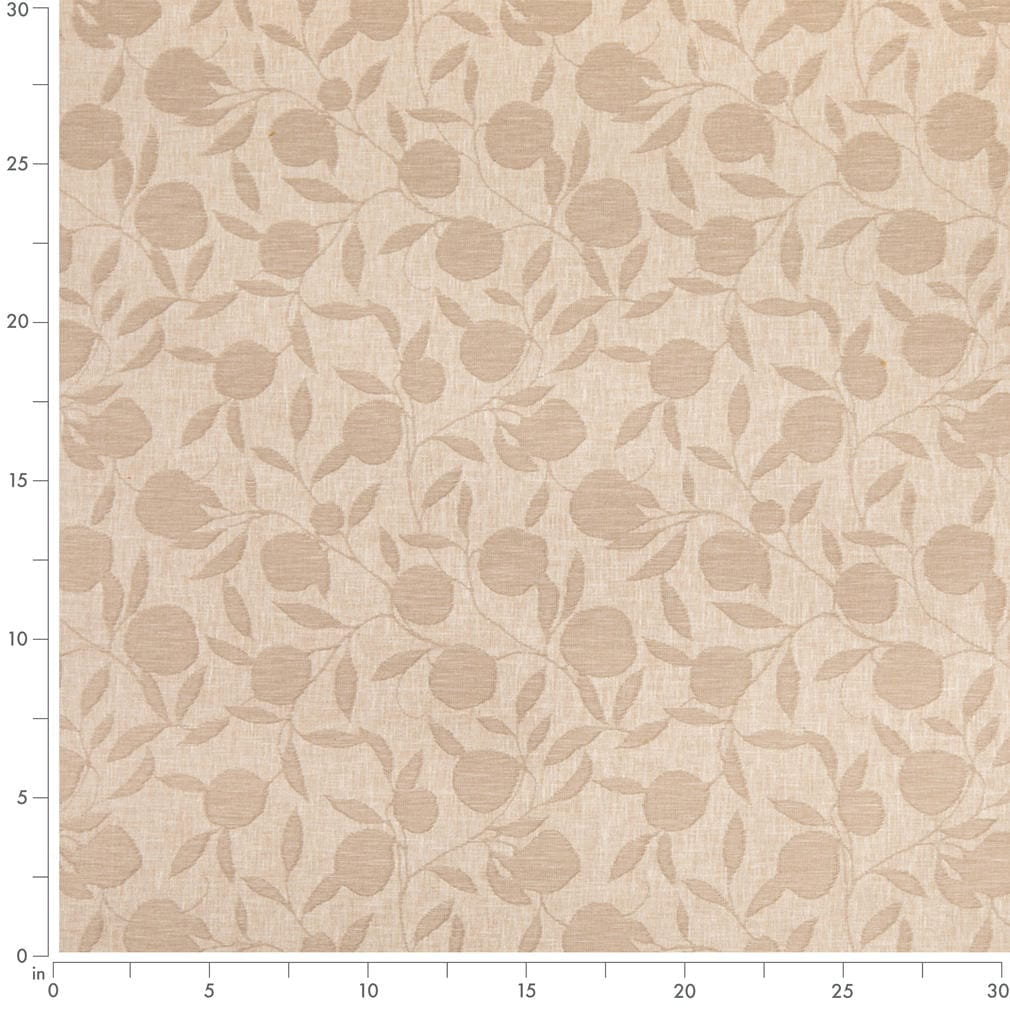 D4791 Leaves Orchard Fawn Beige & Taupe Charlotte Fabrics