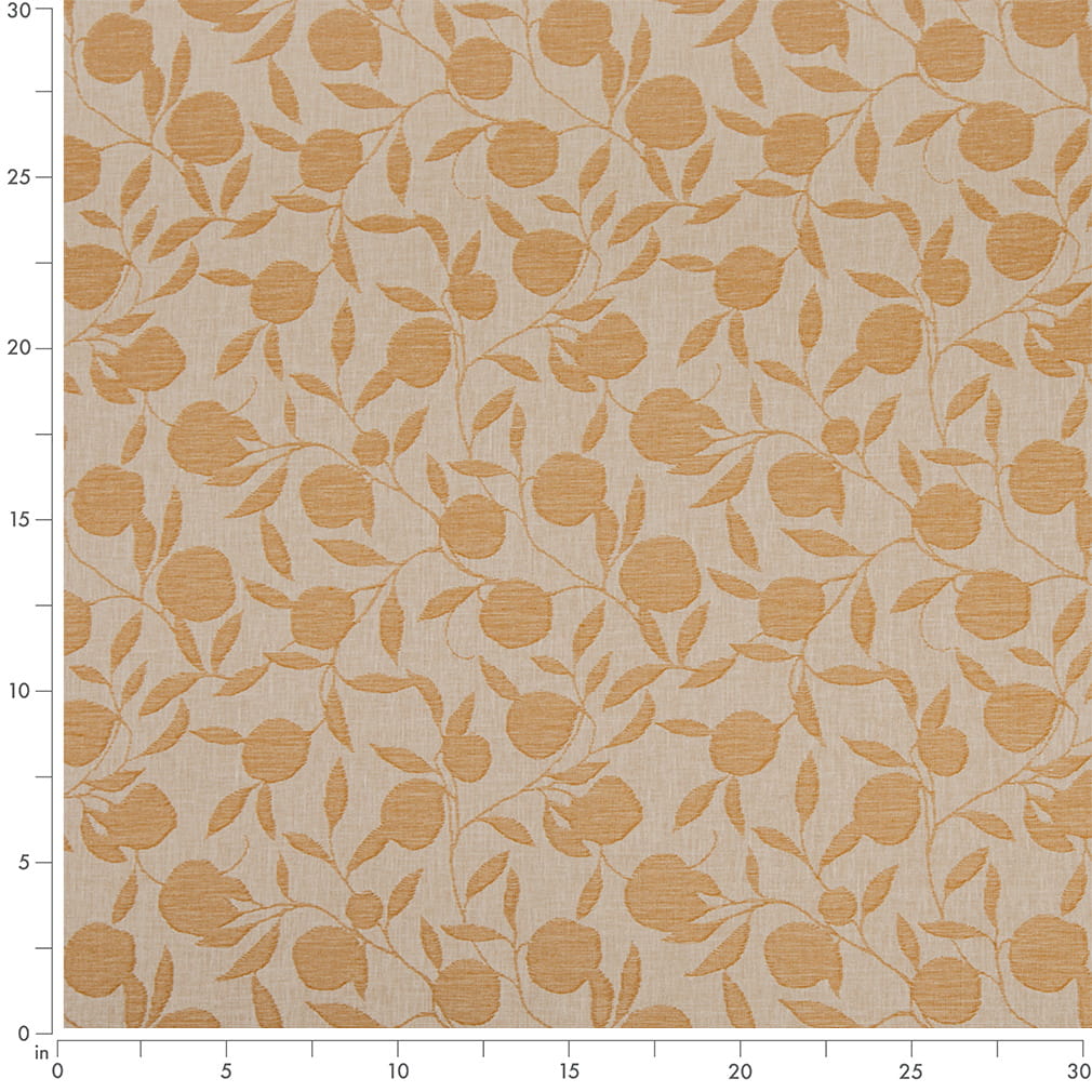 D4792 Leaves Orchard Amber Gold & Yellow Charlotte Fabrics