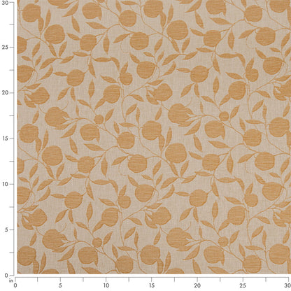 D4792 Leaves Orchard Amber Gold & Yellow Charlotte Fabrics