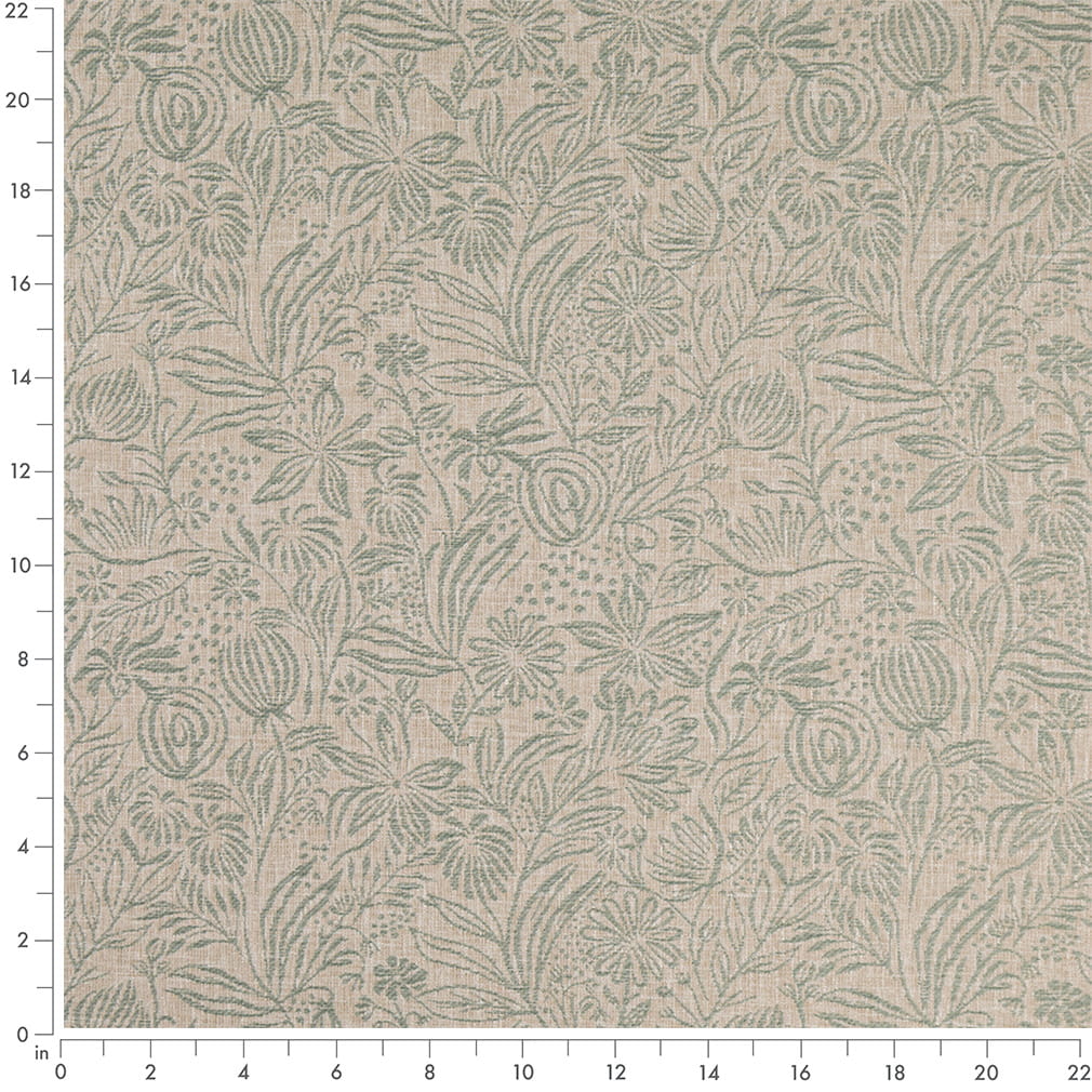 D4794 Floral Grove Breeze Aqua & Teal Charlotte Fabrics