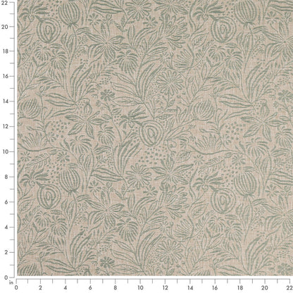 D4794 Floral Grove Breeze Aqua & Teal Charlotte Fabrics