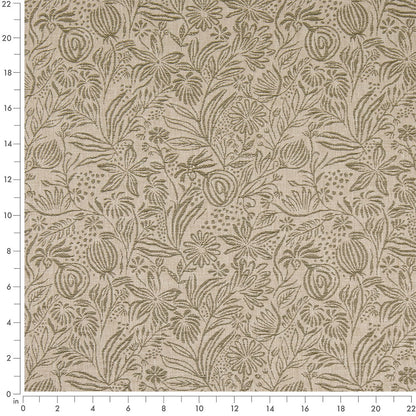 D4795 Floral Grove Fern Green Charlotte Fabrics