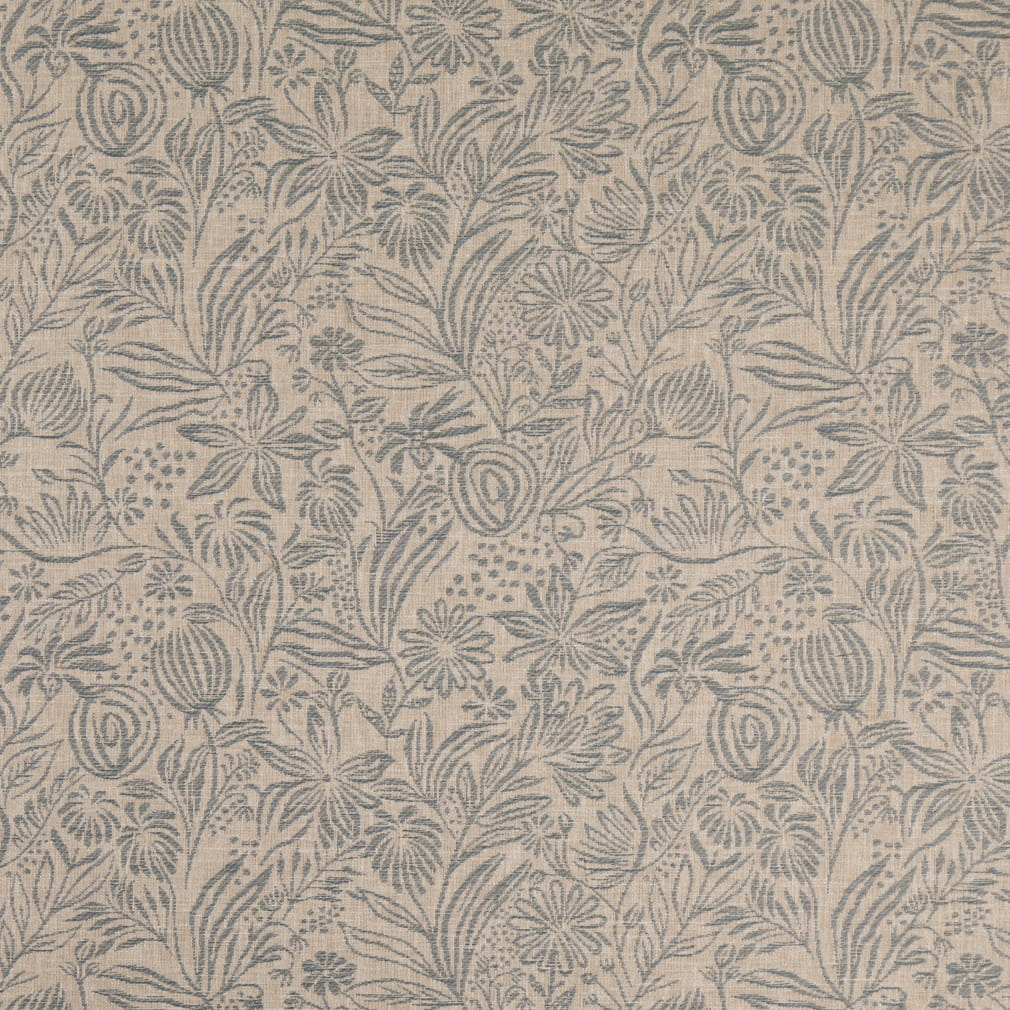 D4796 Floral Grove Sky Blue Charlotte Fabrics