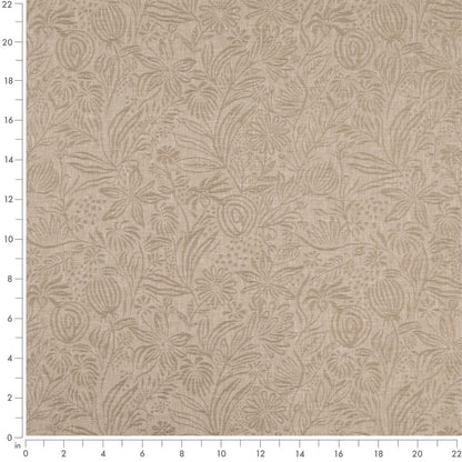 D4797 Floral Grove Fawn Beige & Taupe Charlotte Fabrics