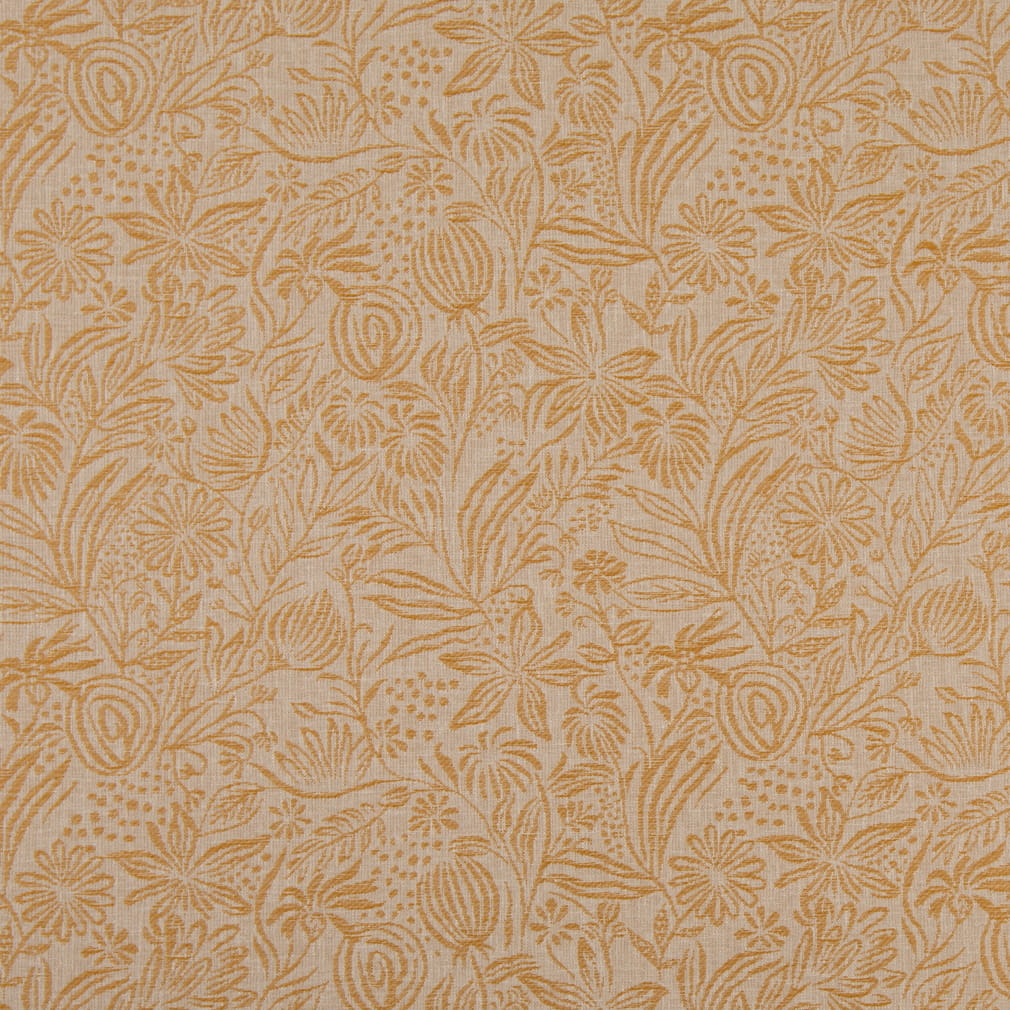 D4798 Floral Grove Amber Gold & Yellow Charlotte Fabrics