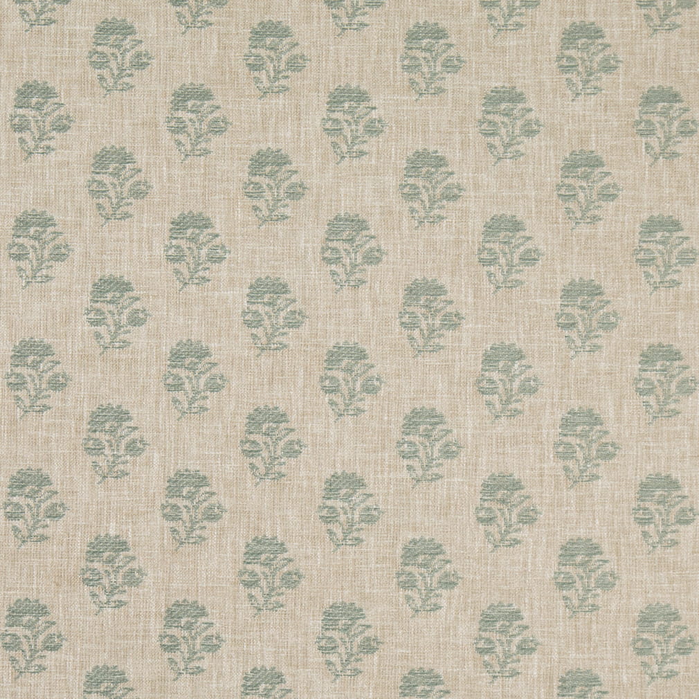 D4800 Floral,Small Scale Posy Breeze Aqua & Teal Charlotte Fabrics