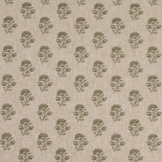 D4801 Floral,Small Scale Posy Fern Green Charlotte Fabrics