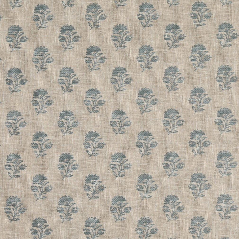 D4802 Floral,Small Scale Posy Sky Blue Charlotte Fabrics