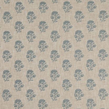 D4802 Floral,Small Scale Posy Sky Blue Charlotte Fabrics