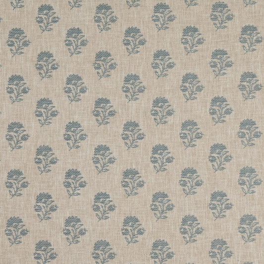 D4802 Floral,Small Scale Posy Sky Blue Charlotte Fabrics