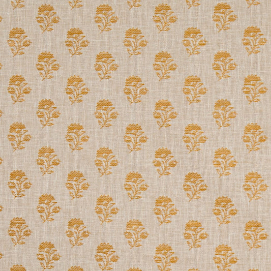 D4804 Floral,Small Scale Posy Amber Gold & Yellow Charlotte Fabrics