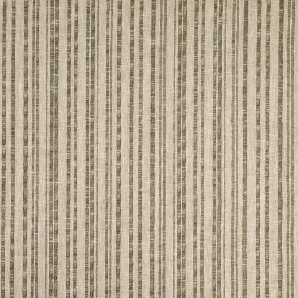 D4807 Stripe Hearth Fern Green Charlotte Fabrics