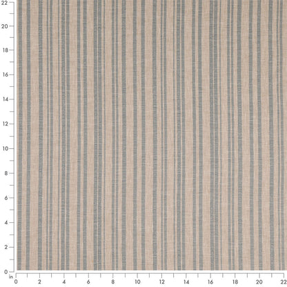 D4808 Stripe Hearth Sky Blue Charlotte Fabrics