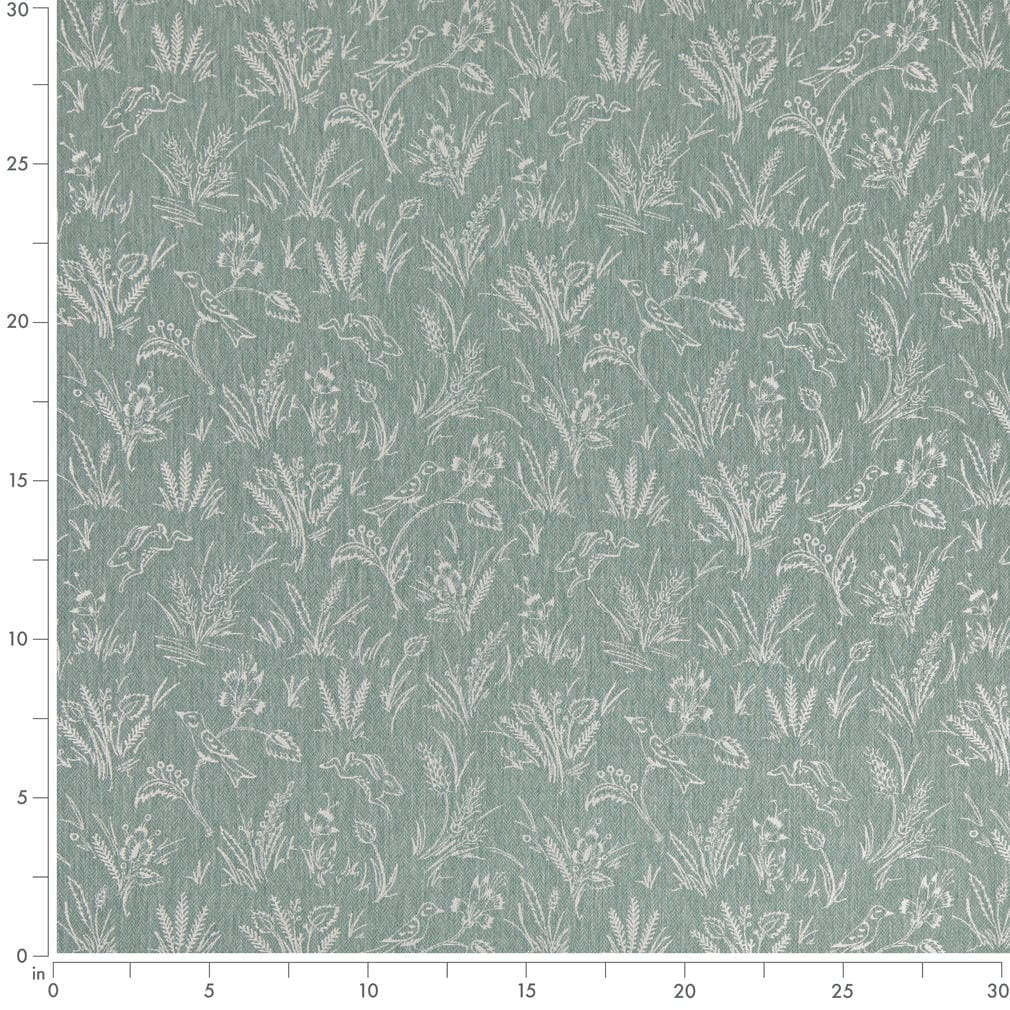 D4819 Floral,Novelty Briar Breeze Aqua & Teal Charlotte Fabrics