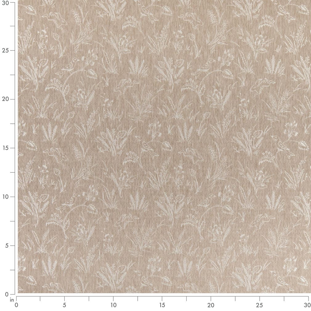 D4821 Floral,Novelty Briar Fawn Beige & Taupe Charlotte Fabrics