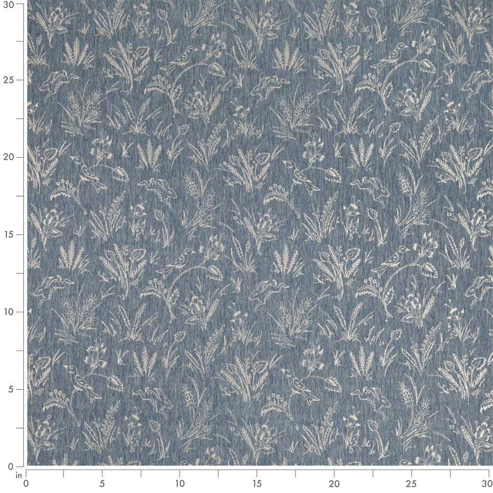 D4822 Floral,Novelty Briar Sky Blue Charlotte Fabrics