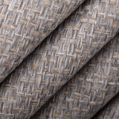 D4887 Plain & Solid Fog Grey & Silver Charlotte Fabrics