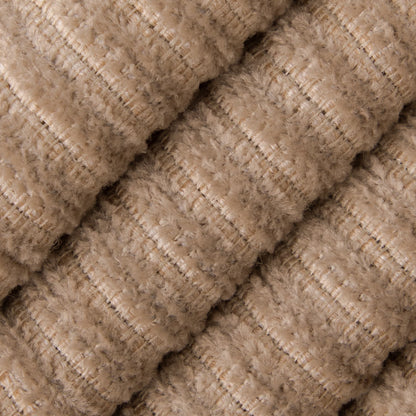 D4938 Corduroy,Small Scale,Stripe Oat Beige & Taupe Charlotte Fabrics