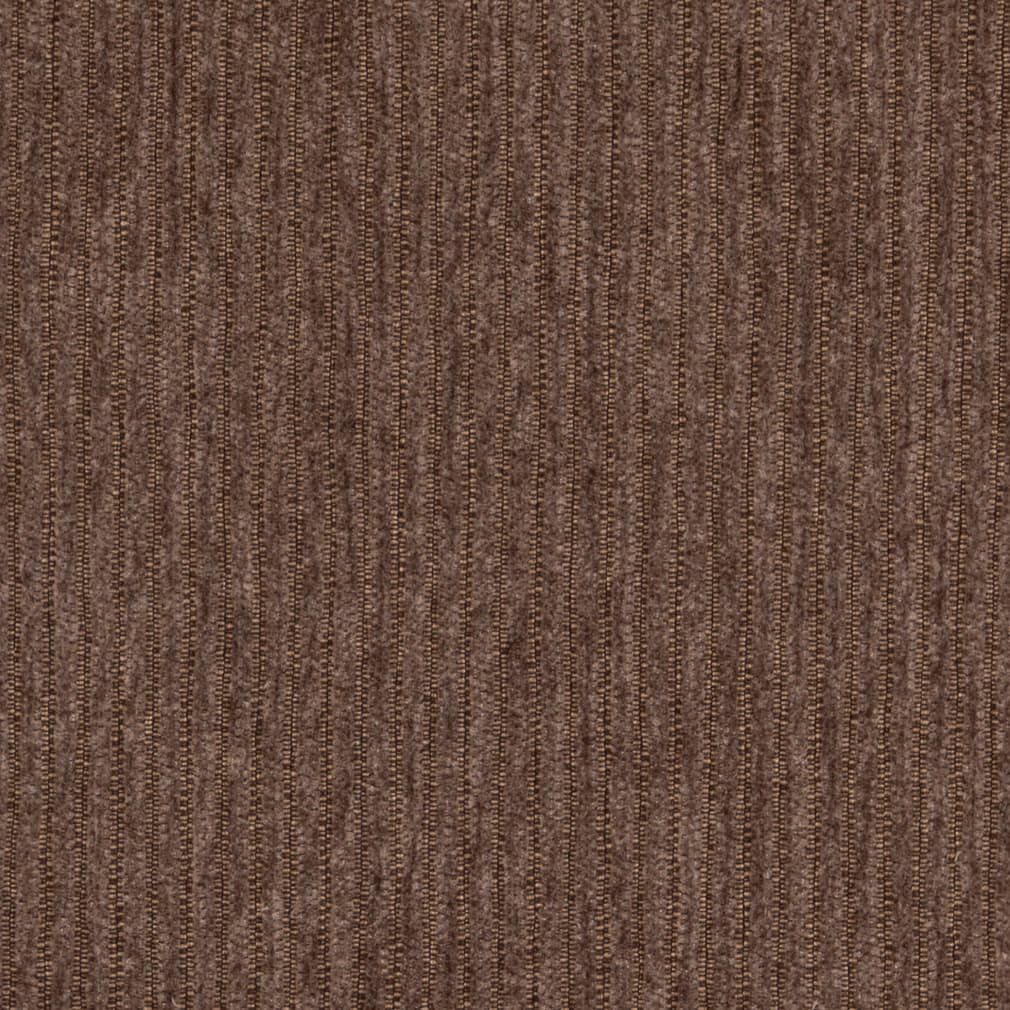 D4941 Corduroy,Small Scale,Stripe Carob Brown Charlotte Fabrics