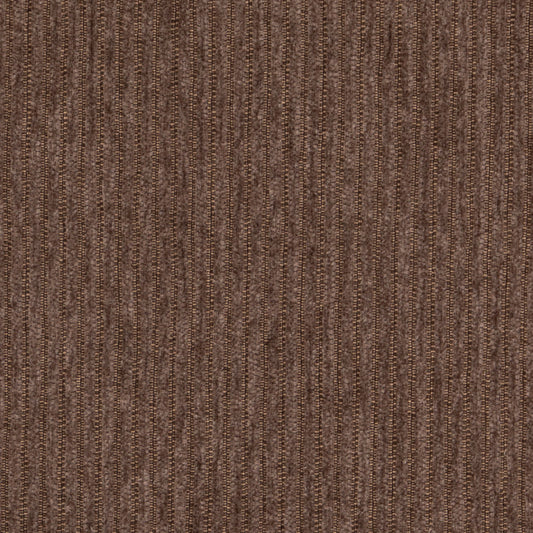 D4941 Corduroy,Small Scale,Stripe Carob Brown Charlotte Fabrics
