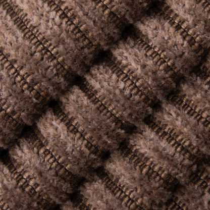 D4941 Corduroy,Small Scale,Stripe Carob Brown Charlotte Fabrics