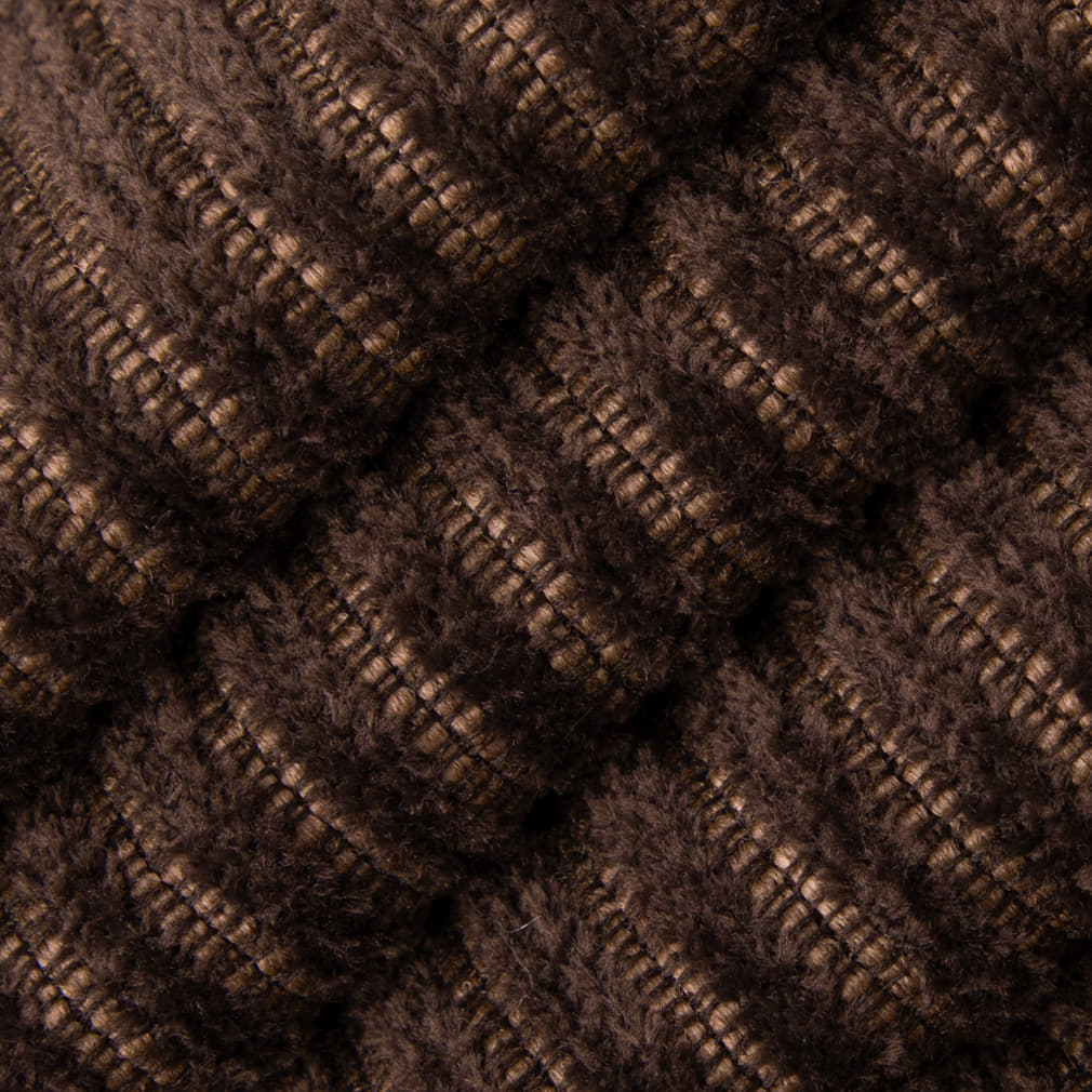 D4942 Corduroy,Small Scale,Stripe Coffee Brown Charlotte Fabrics