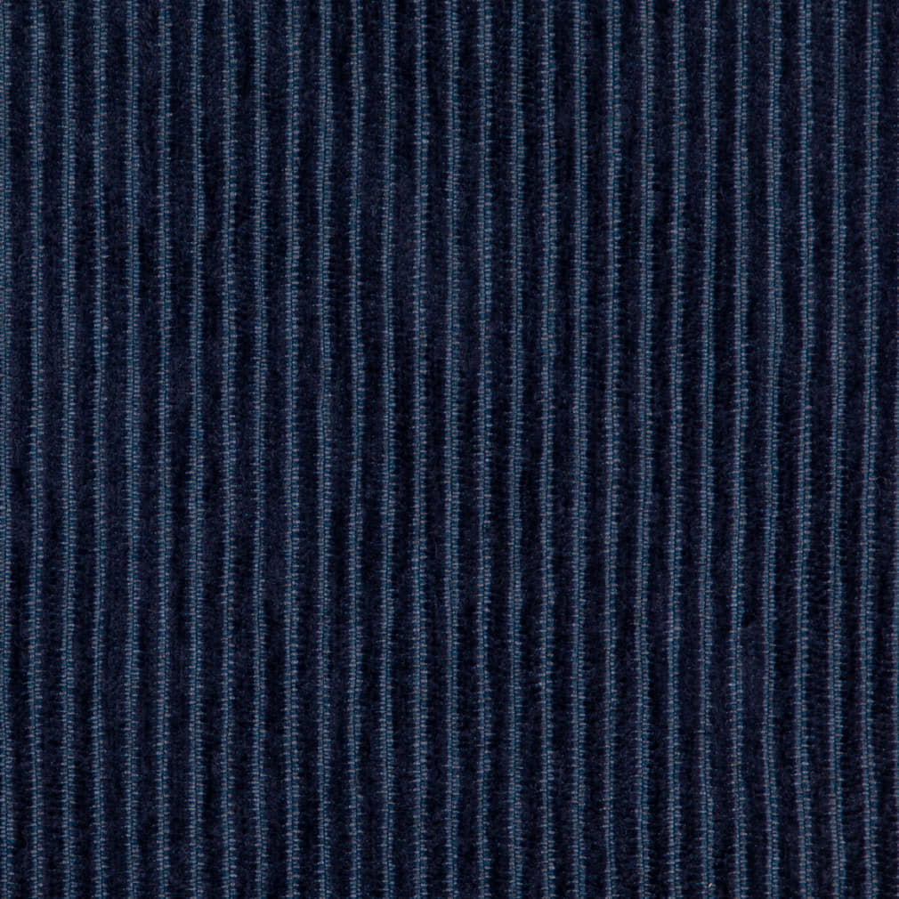 D4944 Corduroy,Small Scale,Stripe Blueberry Blue Charlotte Fabrics