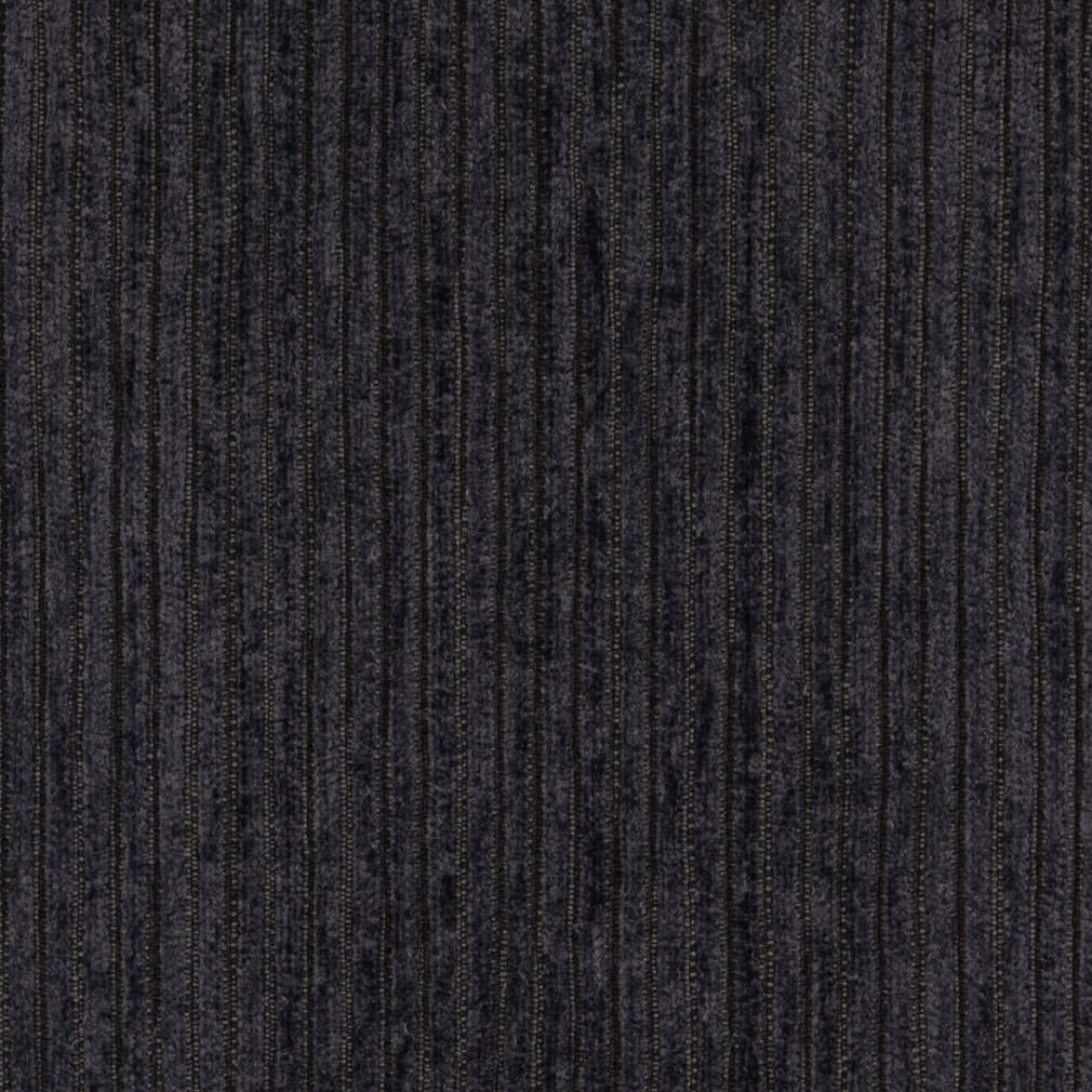 D4946 Corduroy,Small Scale,Stripe Charcoal Black Charlotte Fabrics
