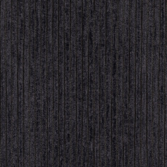 D4946 Corduroy,Small Scale,Stripe Charcoal Black Charlotte Fabrics