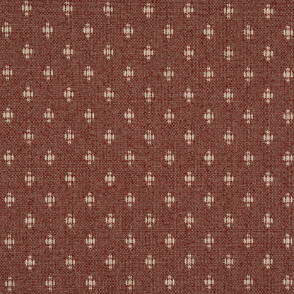 D4983 Abstract & Geometric,Small Scale Cherry Red & Burgundy Charlotte Fabrics