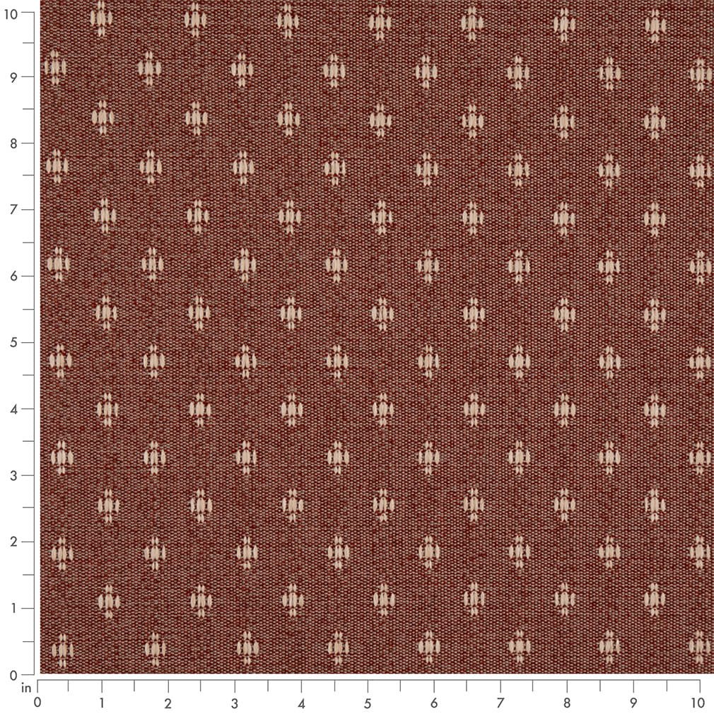 D4983 Abstract & Geometric,Small Scale Cherry Red & Burgundy Charlotte Fabrics