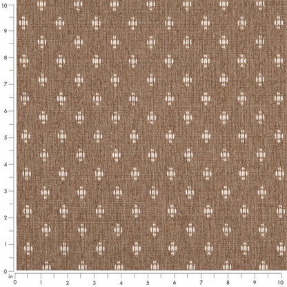 D4986 Abstract & Geometric,Small Scale Khaki Brown Charlotte Fabrics