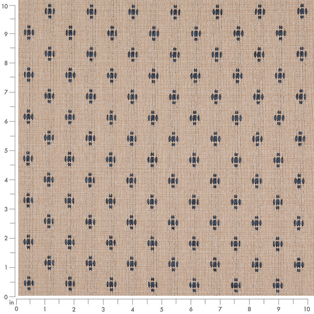 D4990 Abstract & Geometric,Small Scale Adriatic Blue Charlotte Fabrics