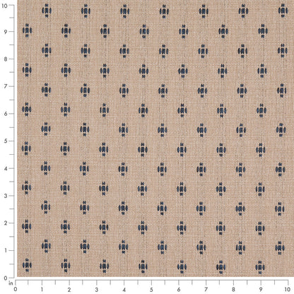 D4990 Abstract & Geometric,Small Scale Adriatic Blue Charlotte Fabrics