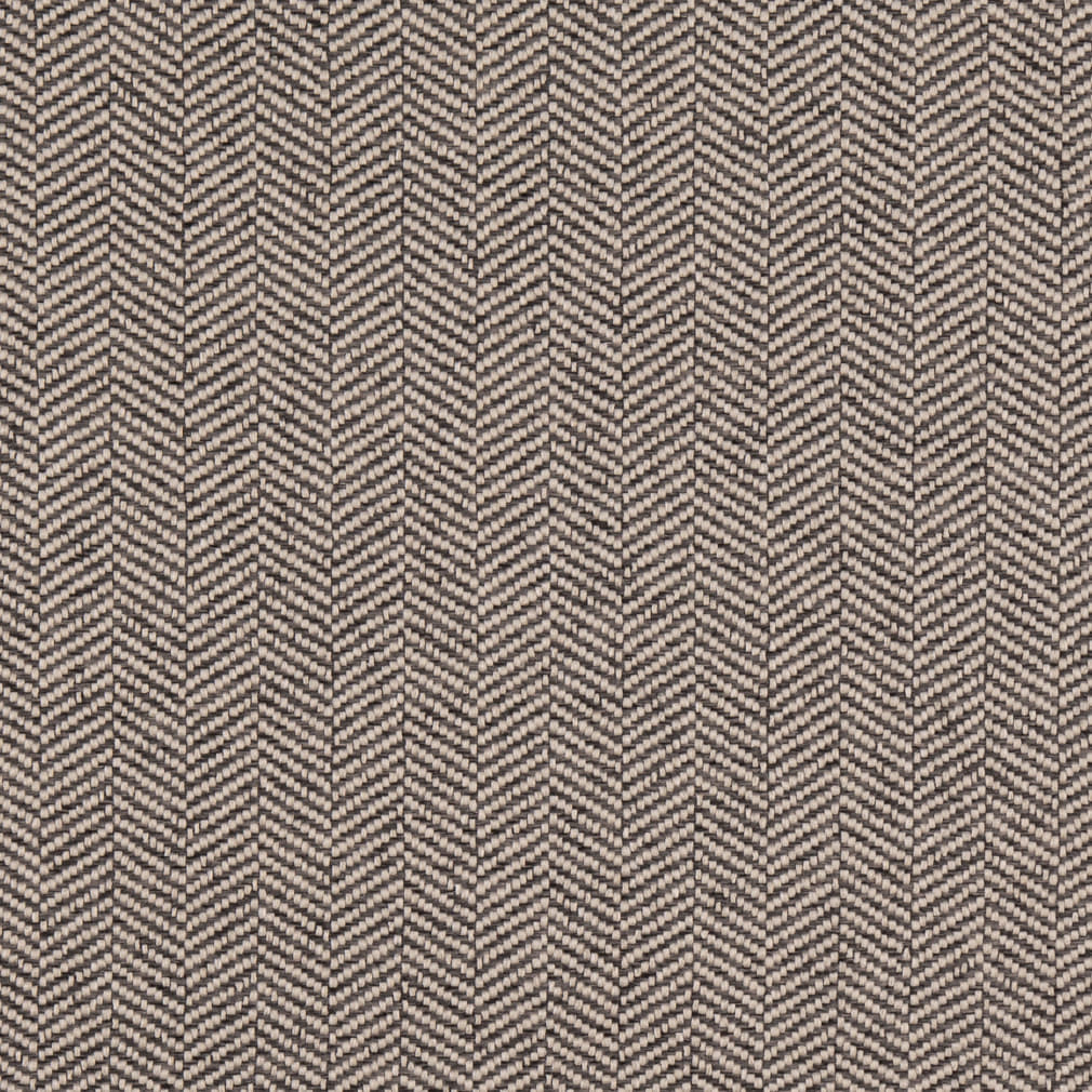 D5008 Herringbone & Chevron,Small Scale Gunmetal Grey & Silver Charlotte Fabrics