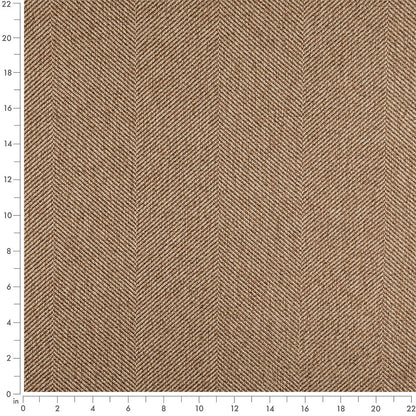 D5012 Herringbone & Chevron Pecan Brown Charlotte Fabrics