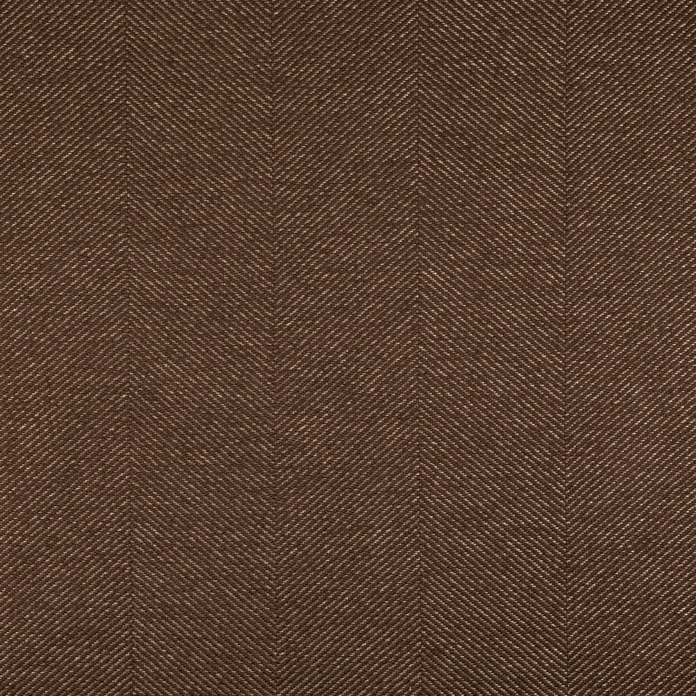 D5013 Herringbone & Chevron Mahogany Brown Charlotte Fabrics