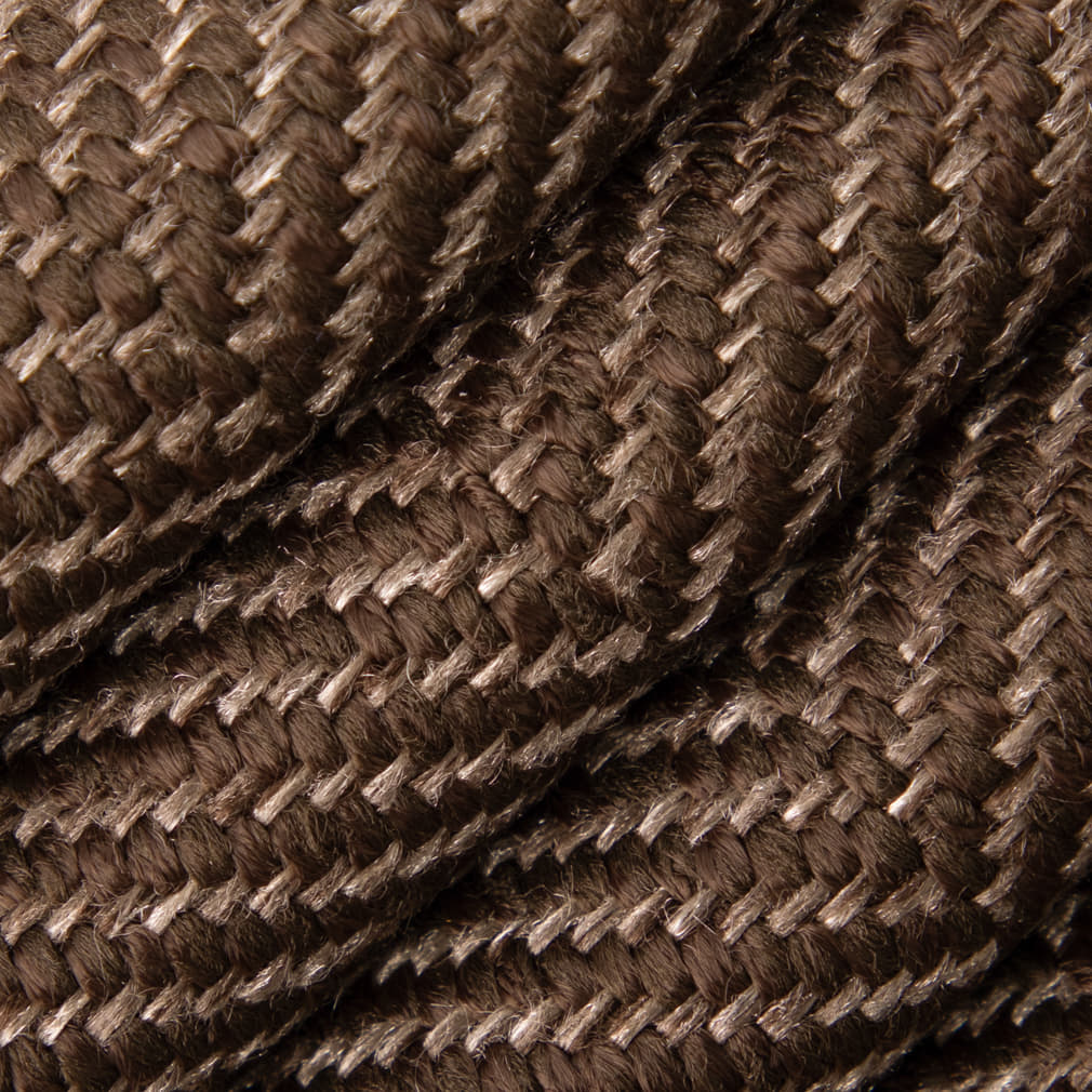 D5013 Herringbone & Chevron Mahogany Brown Charlotte Fabrics