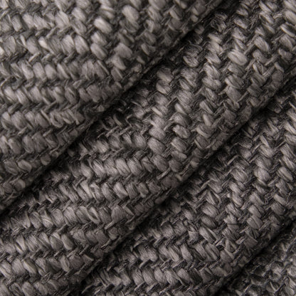 D5017 Herringbone & Chevron Gravel Grey & Silver Charlotte Fabrics