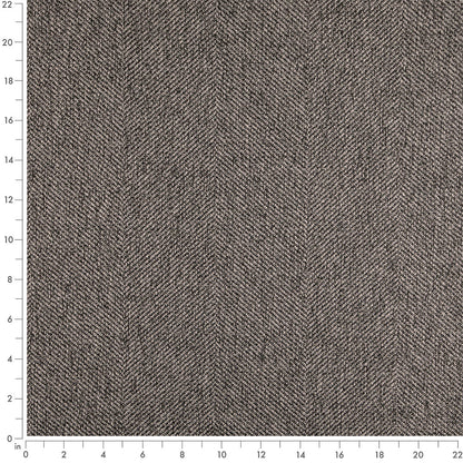 D5017 Herringbone & Chevron Gravel Grey & Silver Charlotte Fabrics