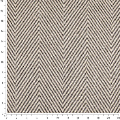 D5018 Herringbone & Chevron Smoke Grey & Silver Charlotte Fabrics
