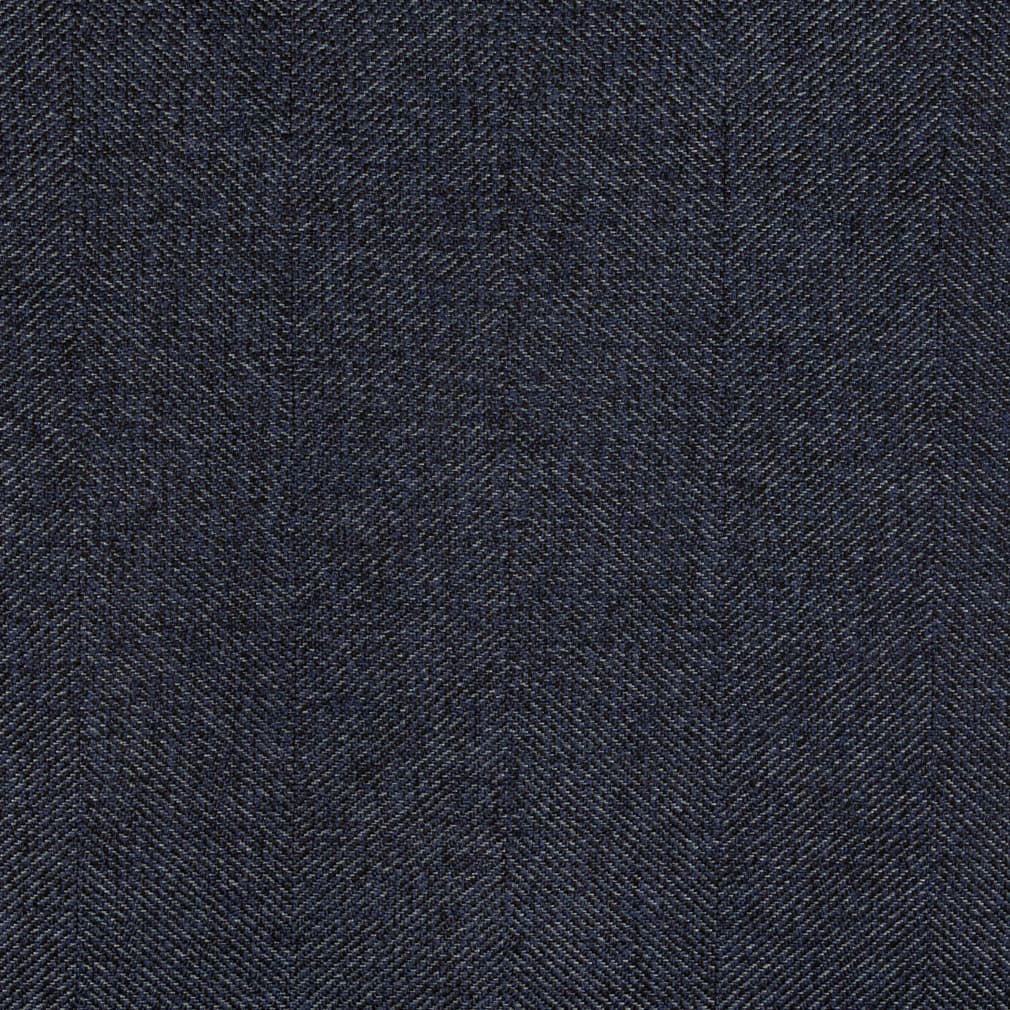 D5021 Herringbone & Chevron Ink Blue Charlotte Fabrics